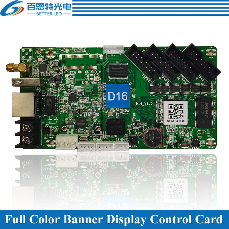 

Huidu HD-D16 With WiFi 4xHUB75E Support Max 65,536 Pixels Full Color LED Display Control Card