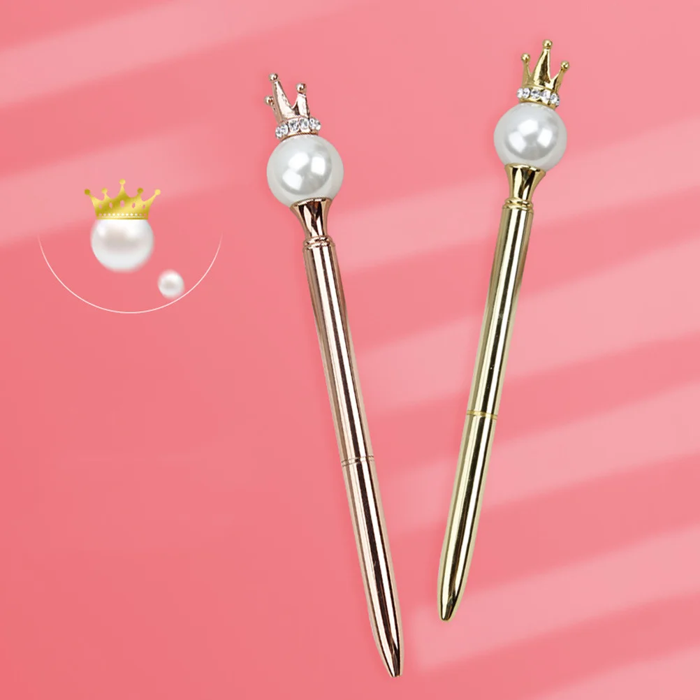 

2Pcs Metal Ballpoint Pen Premium Material Non-Skid Comfortable Hand Feeling Office Use Business Ball Point Pen