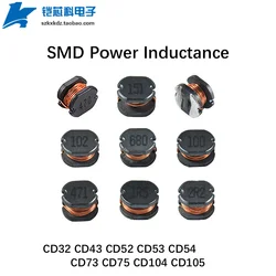 50Pcs CD32 SMD Power Inductance 1uH 1.5uH 2.2uH 3.3uH 4.7uH 6.8uH 10uH 15uH 22uH 33uH 47uH 68uH 100uH Wound Power Inductor