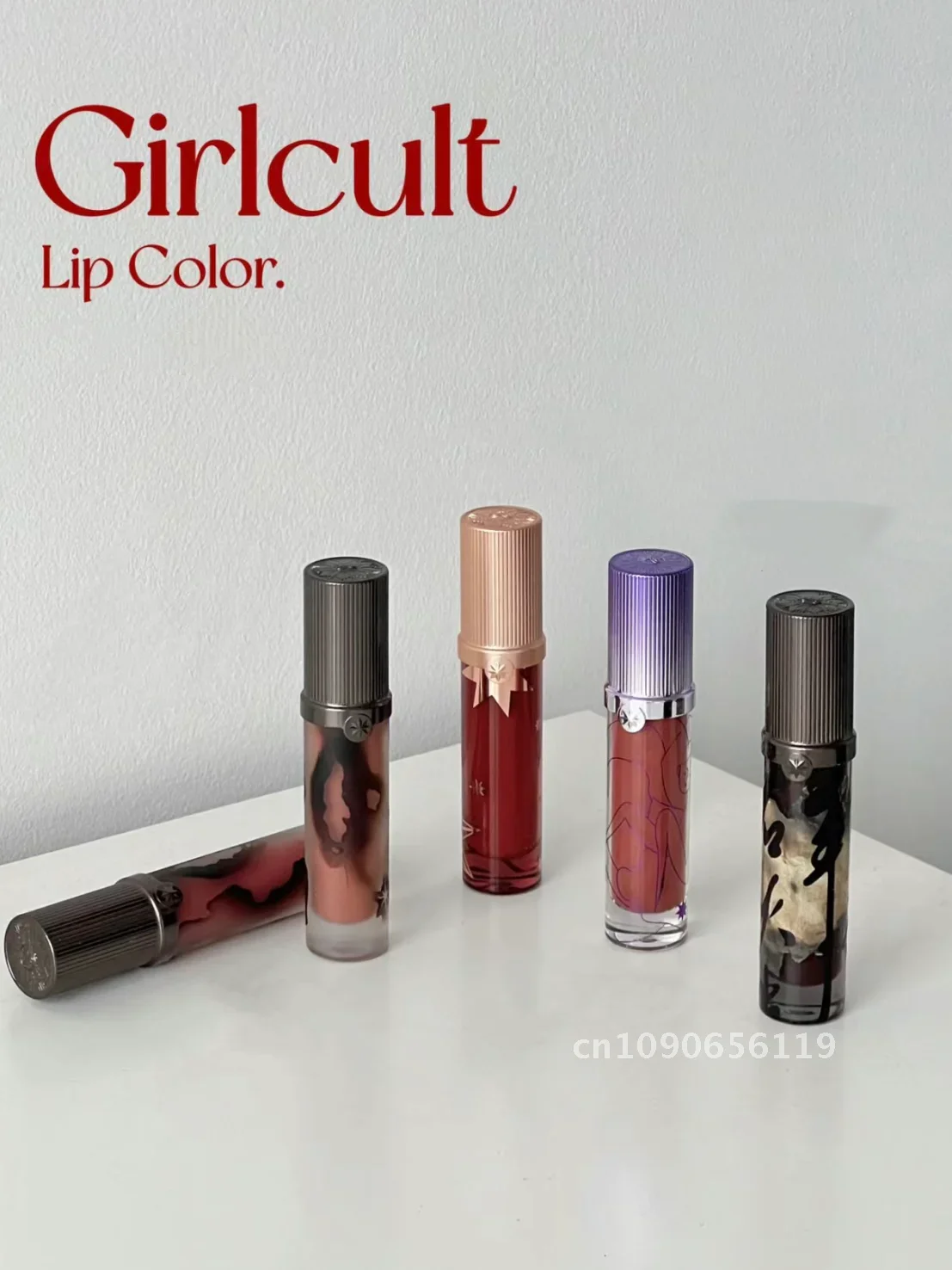 Girlcult Four Great Inventions Lippencreme Matte Pearl Light Twinkle Shimmer Dark Style Lip Base Mist Velvet Lip Mud Lippenstift 3,5 g