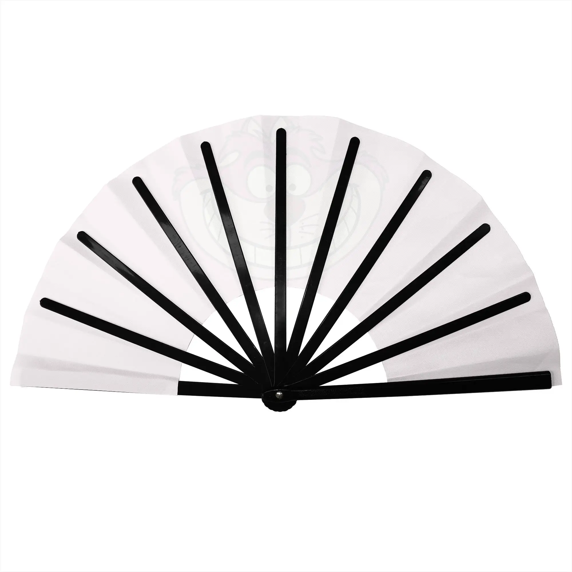 Personalised Cheshires Anime Cat Promotional Gift Hand Fan Wedding Alices Cartoon Durable Folding Fans Creative Bulk Pack Fan