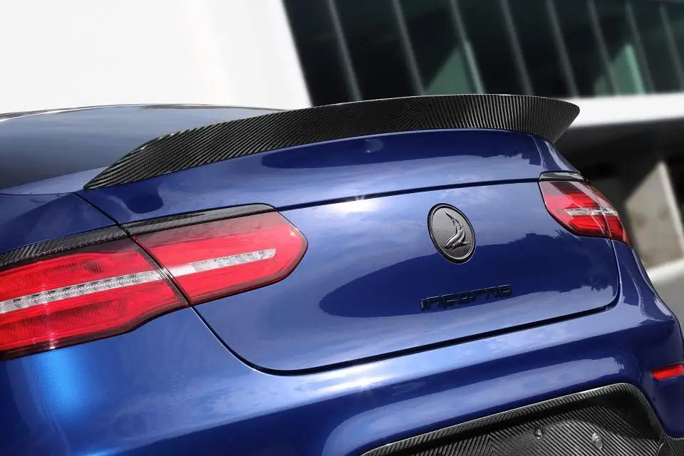 Carbon fiber car bumpers rear spoiler wing for GLC COUPE