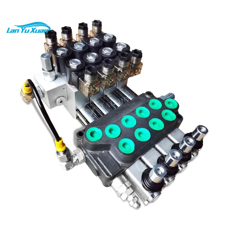 

Solenoid Electric Hydraulic Control Valve, Agricultural Tractors Joystick Directional Valve Dcv140 Dcv200