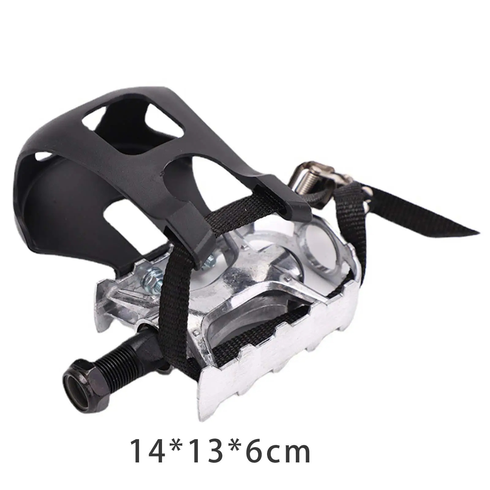 Exercise Bike Pedals with Toe Clips and Straps for Outdoor Bicycles Indoor