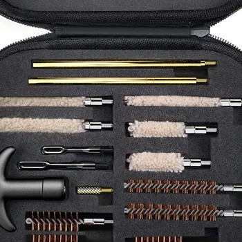 Outdoor Gun Barrel Brush Tool Cleaning Kit Bagged Pipe Dredging Cleaning Brush Hunting Sport for AR15 AR10 M4 M16 Glock g17 g19