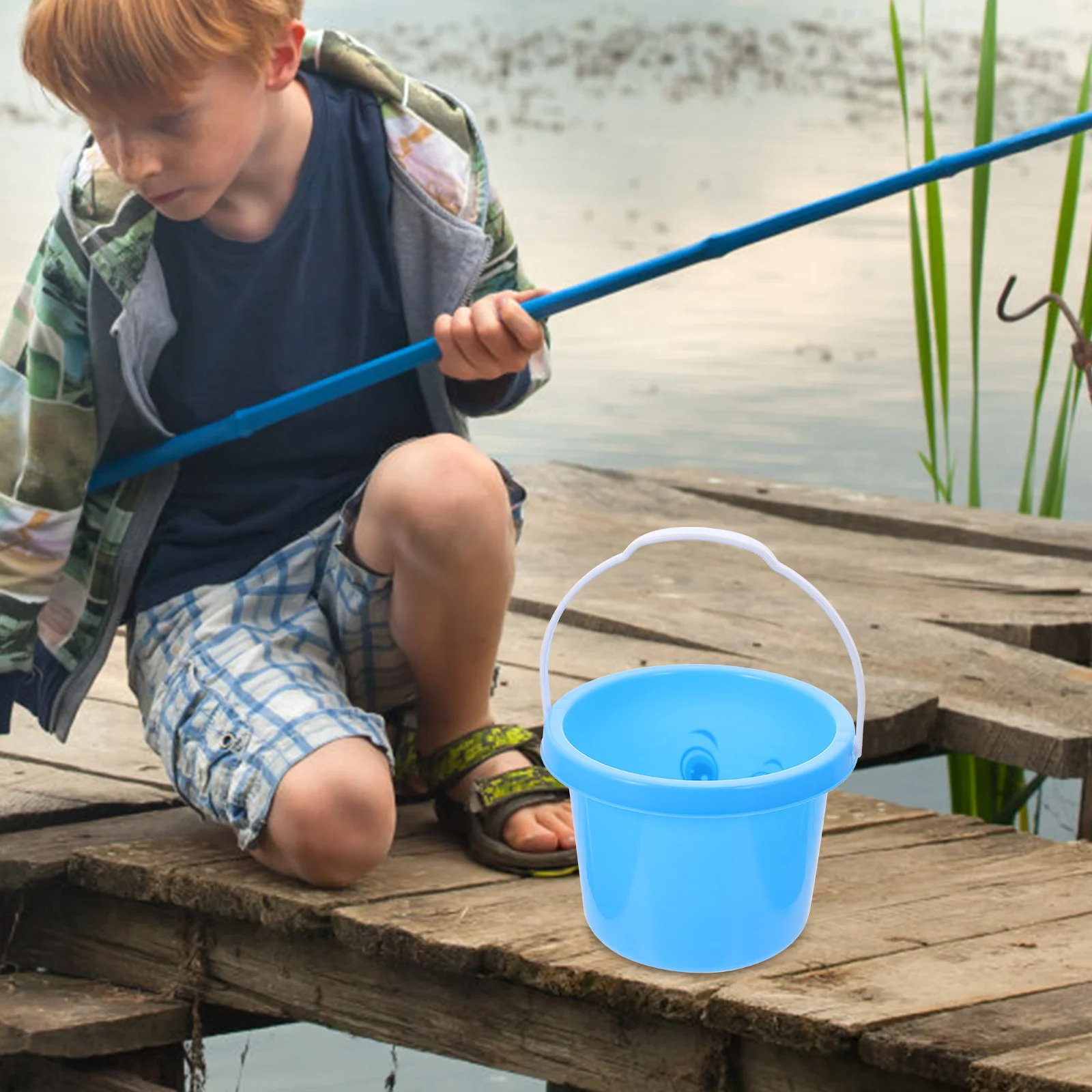 5 Pcs Beach Toy Bucket Pail and Children Toys Sand Holders Play Portable Buckets Water Playthings Pp Children\'s