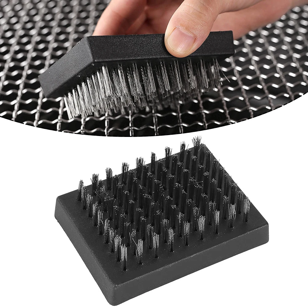 

BBQ Grill Cleaning Brush Replacement Heads Stainless Steel Wire Bristle Cleaner Multifunctional Outdoor Barbecue Cleaning Brush