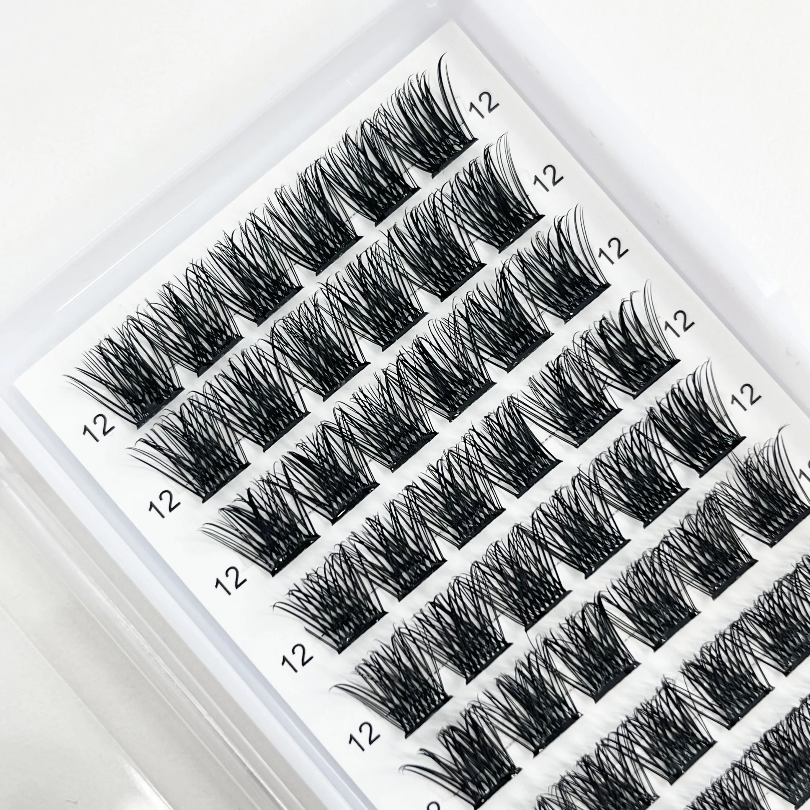 72 Clusters Segmented False Extension Eyelash Natural Individual Lash Makeup Tools Soft and Natural Mink False Lash Extensions