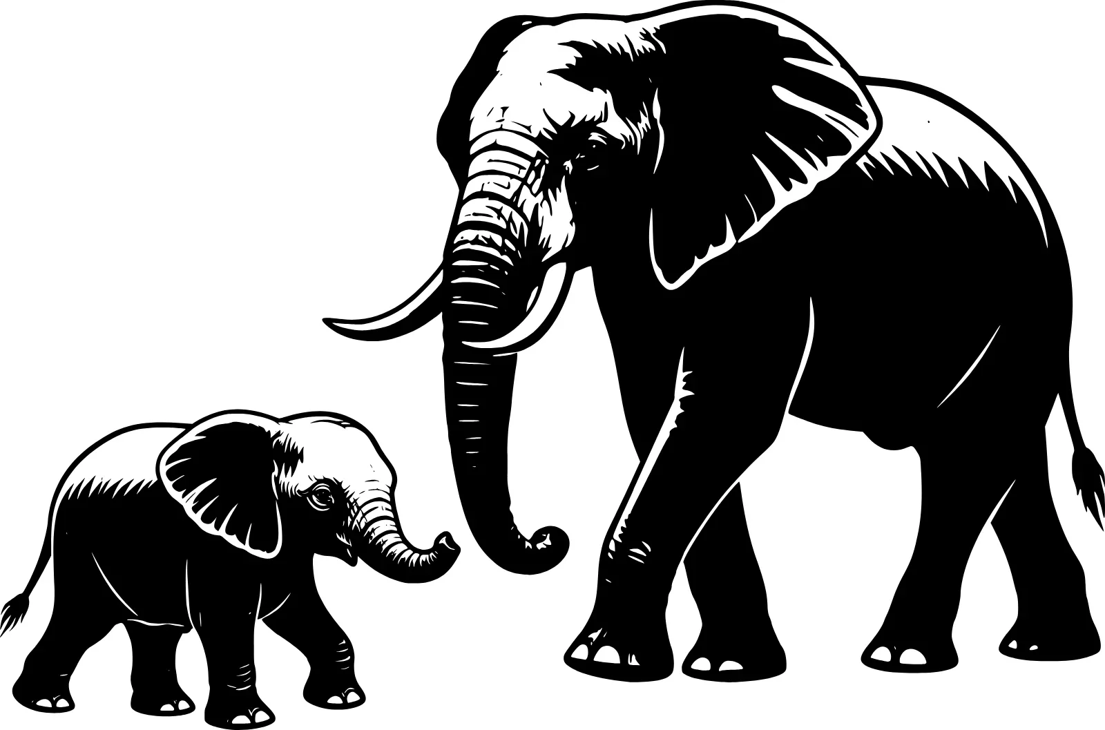 Wild Elephant     Vinyl  Decal Wall Art Sticker removeable decor  self-adhesive