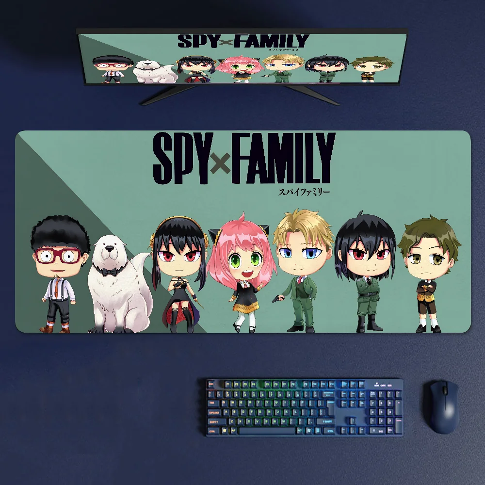 Alfombrilla de ratón de Anime s-spy FAMILY, alfombrilla de ratón grande para juegos, tapete de escritorio para teclado de ordenador engrosado