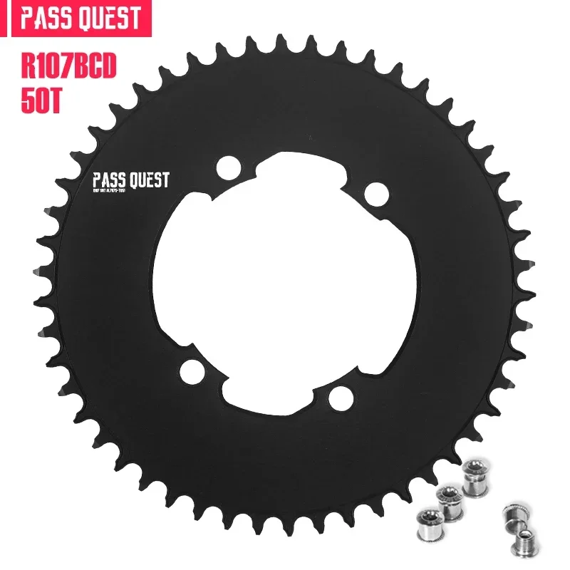 Pass Quest Round Kettingblad 107bcd Voor Sram Rivaliserende Axs 12S Crankset 107 Bcd Mtb Racefiets Kettingwiel 36 40 42 54 56 58 T