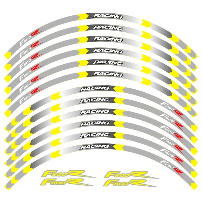 Moto สติกเกอร์รูปลอกตกแต่งวงล้อสำหรับ BMW F800 F800R R ชิ้นส่วนรถจักรยานยนต์