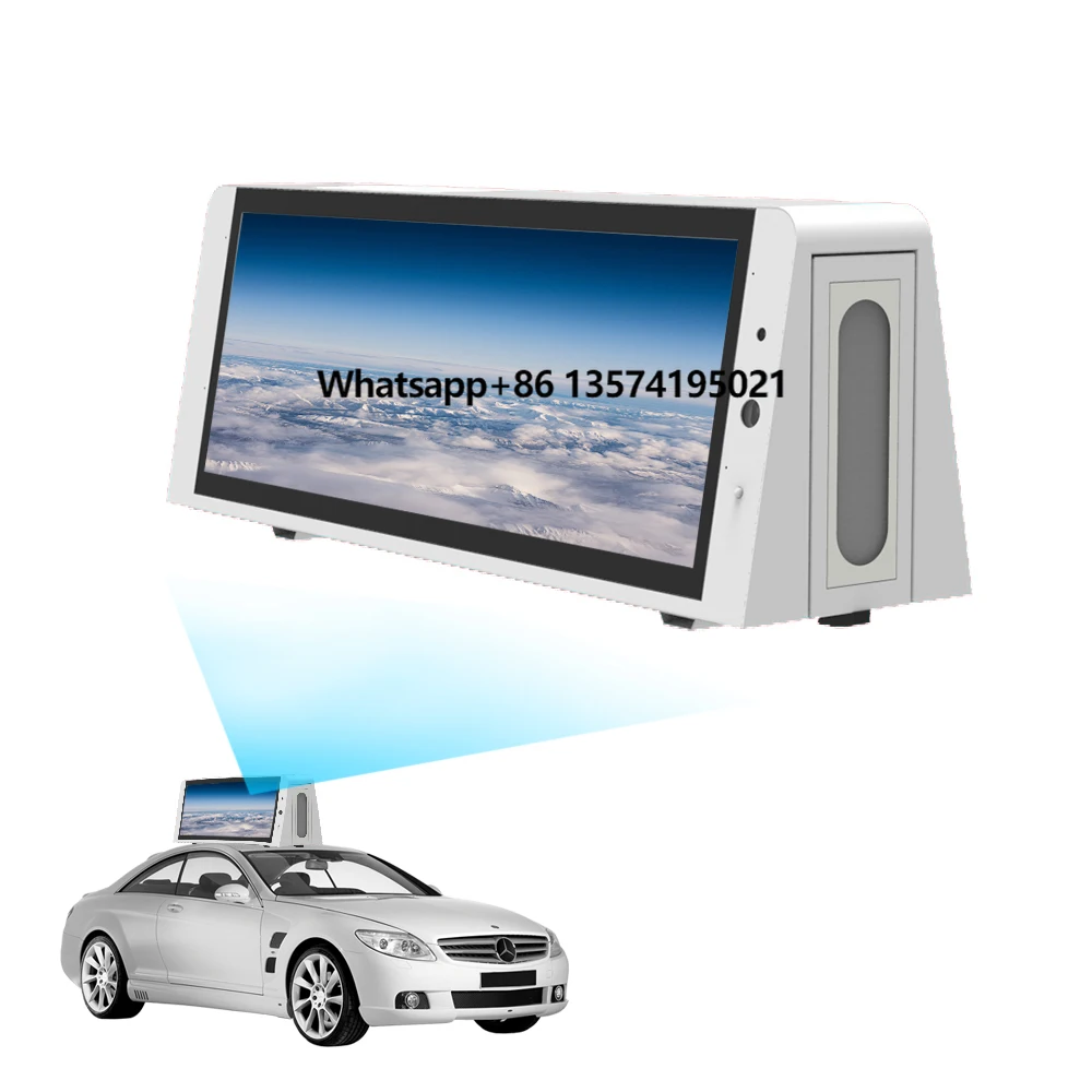 4g Advertising Taxi Lcd Screen,taxi Car Top Moving Led Display,digital Taxi Rooftop Advertising Board