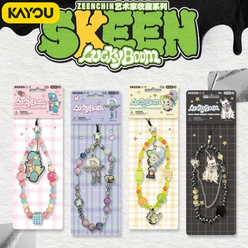 

Kayou Beaded Phone Chain Skeen Zeen Chin Luckyboom Artist Collection Beaded Decorative Pendant For Phone Cap Ring Gifts