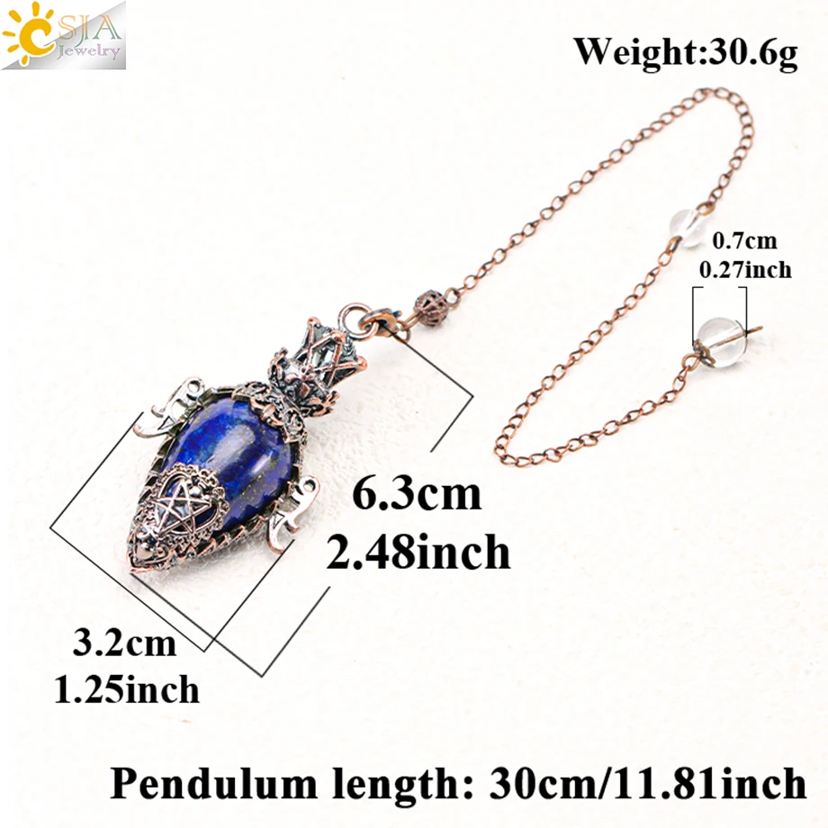 Healing Crystal Pendulum for Dowsinf Spiritural Water Drop Natural Stone Pendant Amethysts Pink Quartz Pendulums Pendulo H385