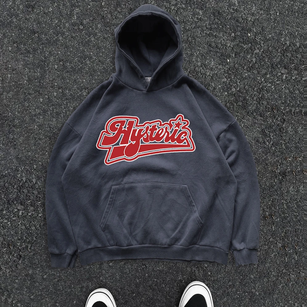 Heavyweight Vintage American Style Hoodie Pure Cotton Large Loop Sweatshirt by Wang Has Disease Studio Unisex Spring Fashion