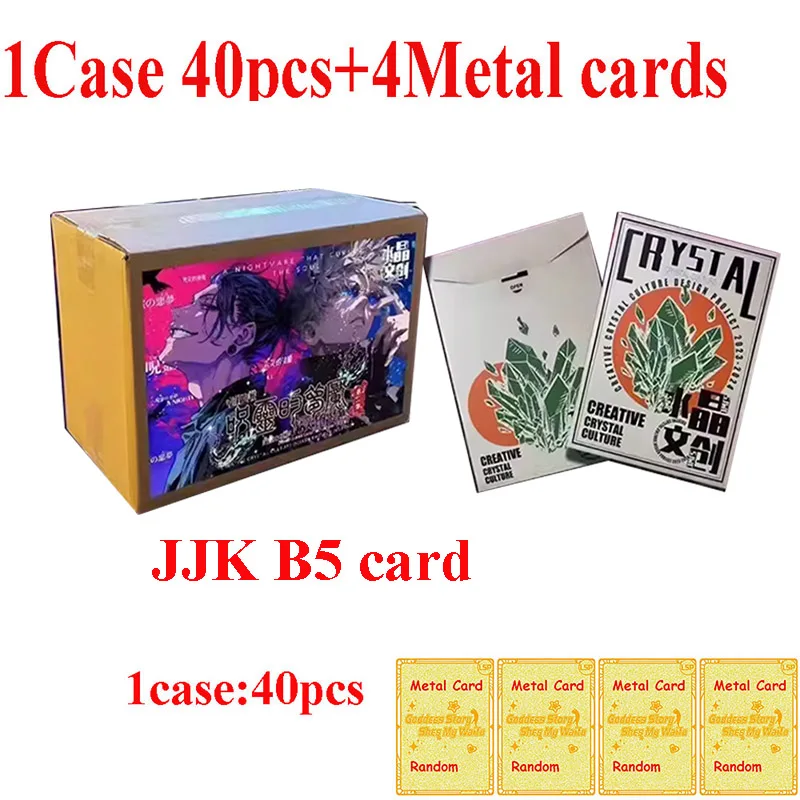 Original Crystal Creative Jujutsu Kaisen B5 Collection Card Anime JJK Board Gojo Satoru Nanami Sukuna Hobbies Chrismas Gift