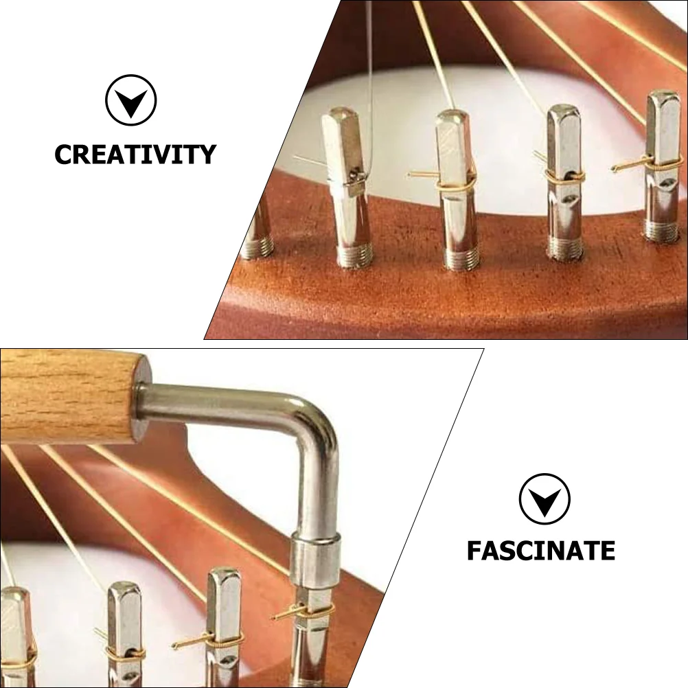 Simple Structure Lyre Harp Accessories Peg Large Combination Professional Part Wood