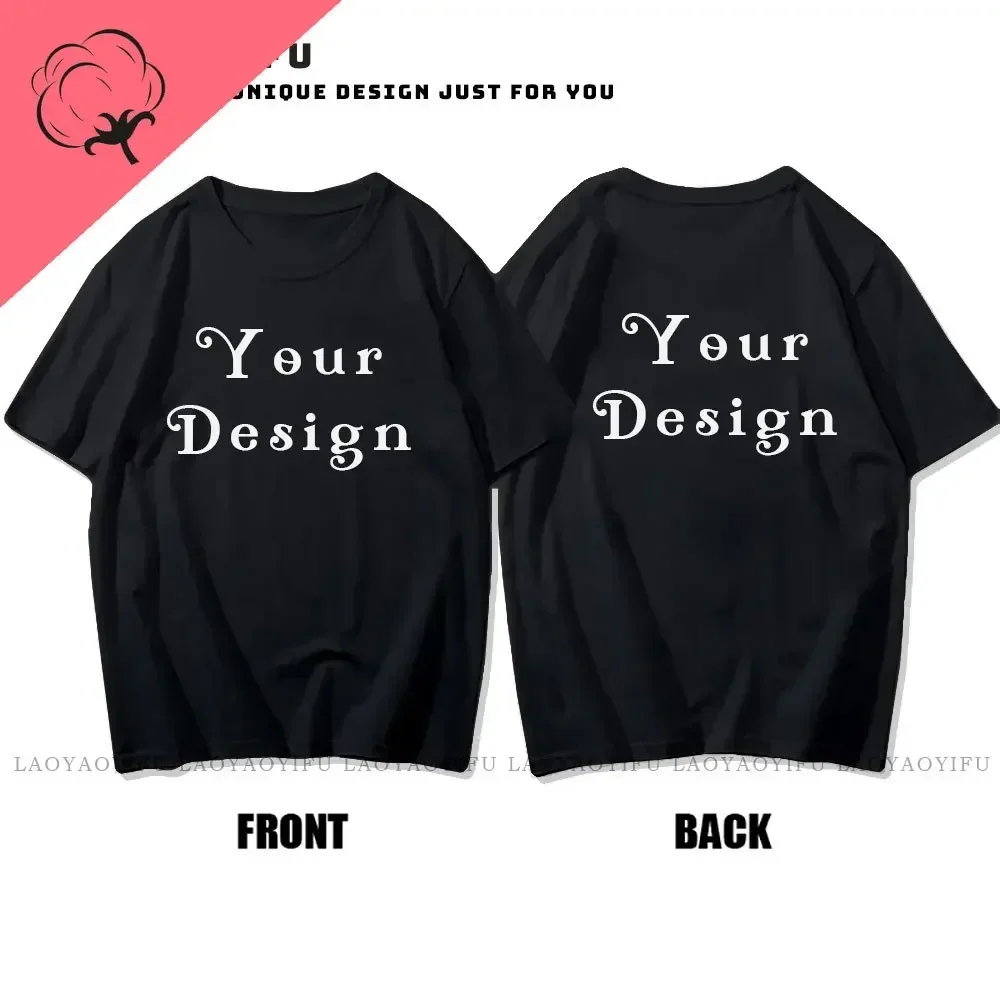 2026 Cotton Customized Printed Leisure T Shirt Harajuku Tee DIY Your Like Photo T-shirt Fashion Custom Men\'s Tops Tshirt