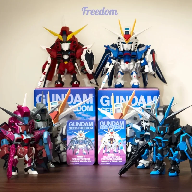 

В наличии Bandai QMSV Ascent Gundam глухая коробка семян театральная версия модель свободы и правосудия орнамент подарок