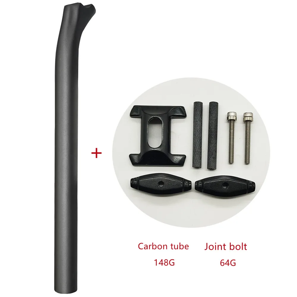 RLCYRLK Carbon Seatpost 27.2/30.8/31.6mm Matte Black MTB/Road Bike Seat Post Length 400mm Seat Tube Bicycle Parts