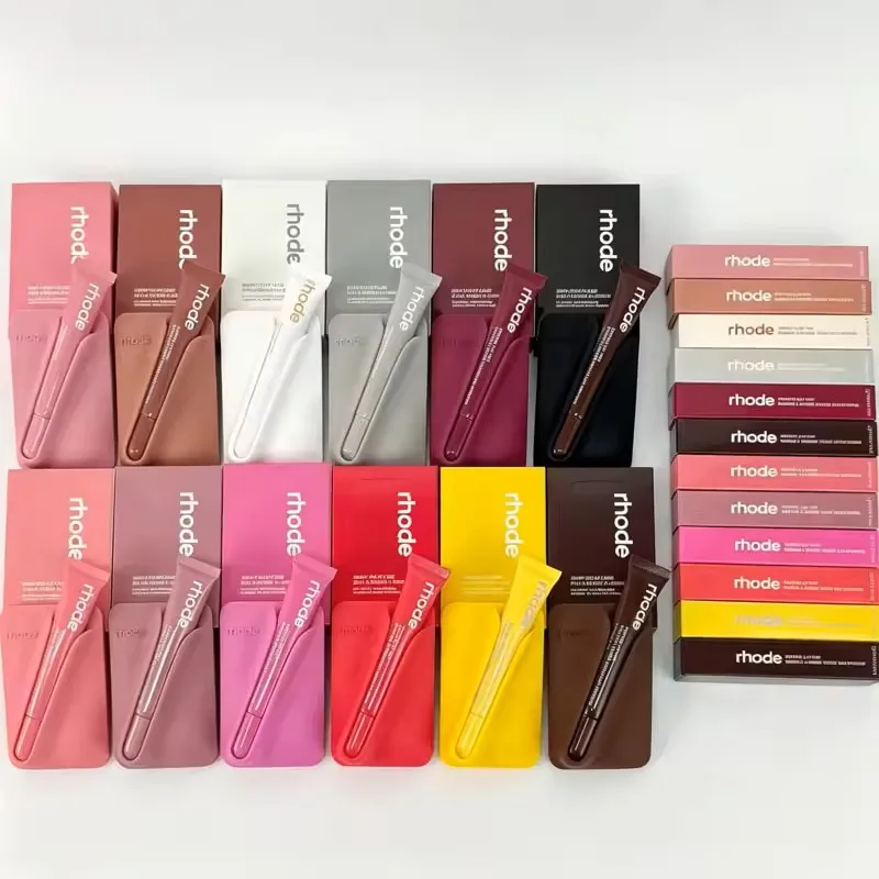 Bunte magnetische Handyhülle für iPhone 17 Pro Max Air 15 16 18 ProMax Rhode Handyhüllen Graue Schleifenbox Lippenstifthülle