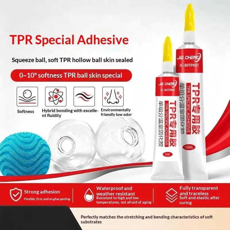5/10ml TPR Glue For Squeeze Toys Room Temperature Curing Adhesive For Stress Ball Repairs DIY Handcraft StudioDesert Bling