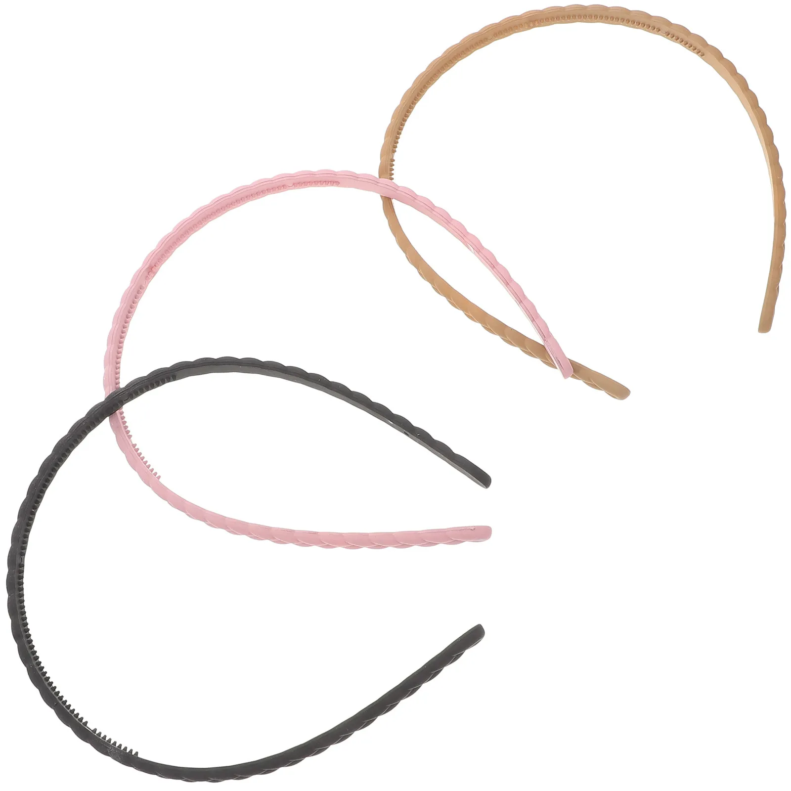 

3Pcs Matte Braided Headbands Stylish Hair Bands for Girls Women Spring Autumn Daily Party Travel Hair Accessories
