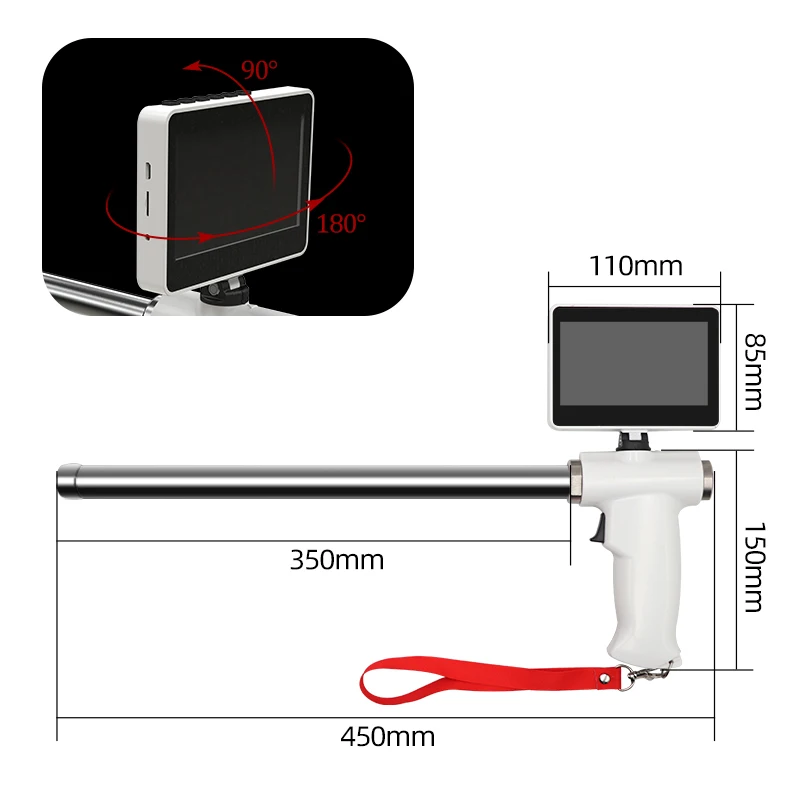 Upgrade Type Digital Vet ai Artificial Insemination Gun Cattle Cow Insemination Smart Gun with Camera