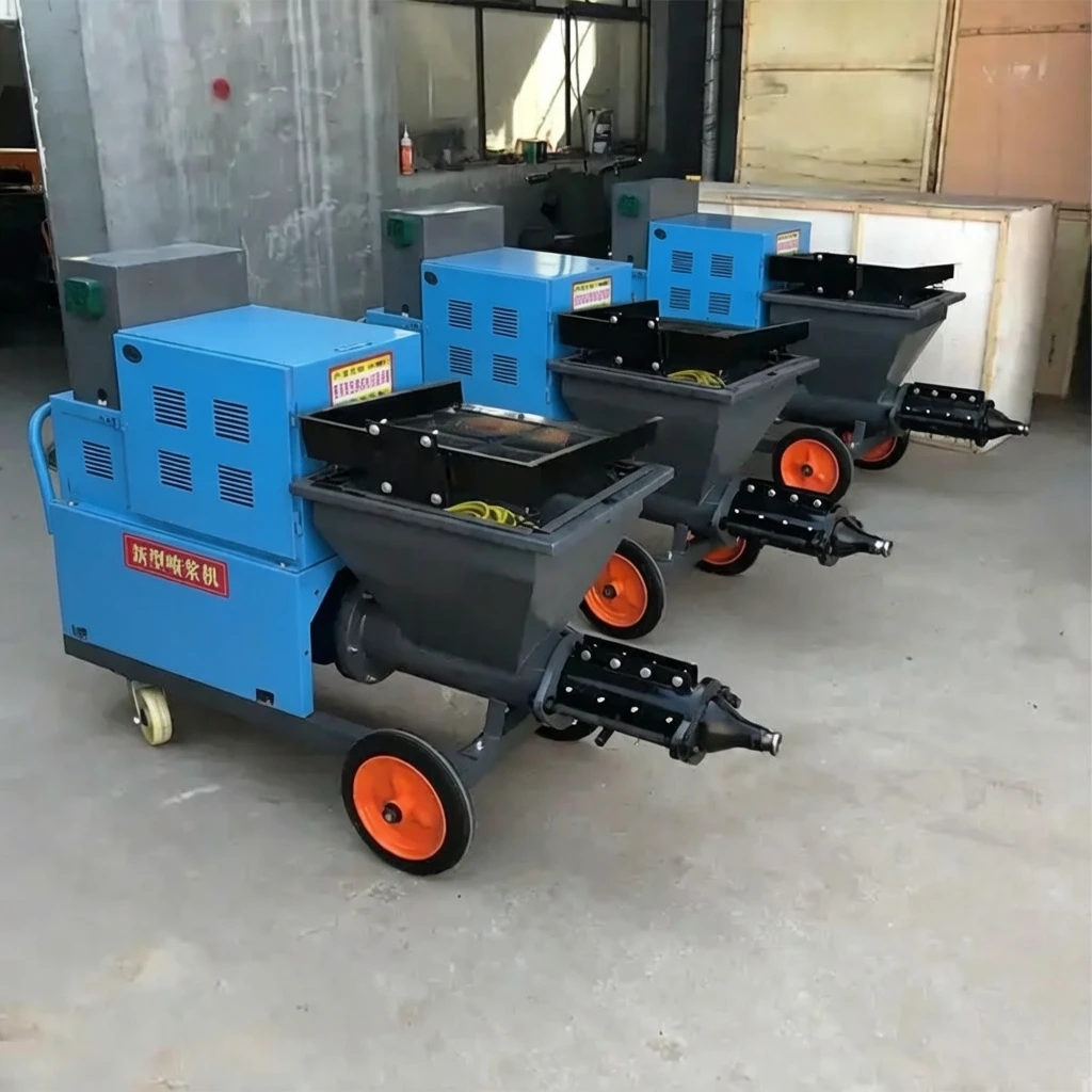 Factory Wholesale Cement Mortar Sprayer 4KW 220V/380V Optional Wall Plaster Spraying Machine