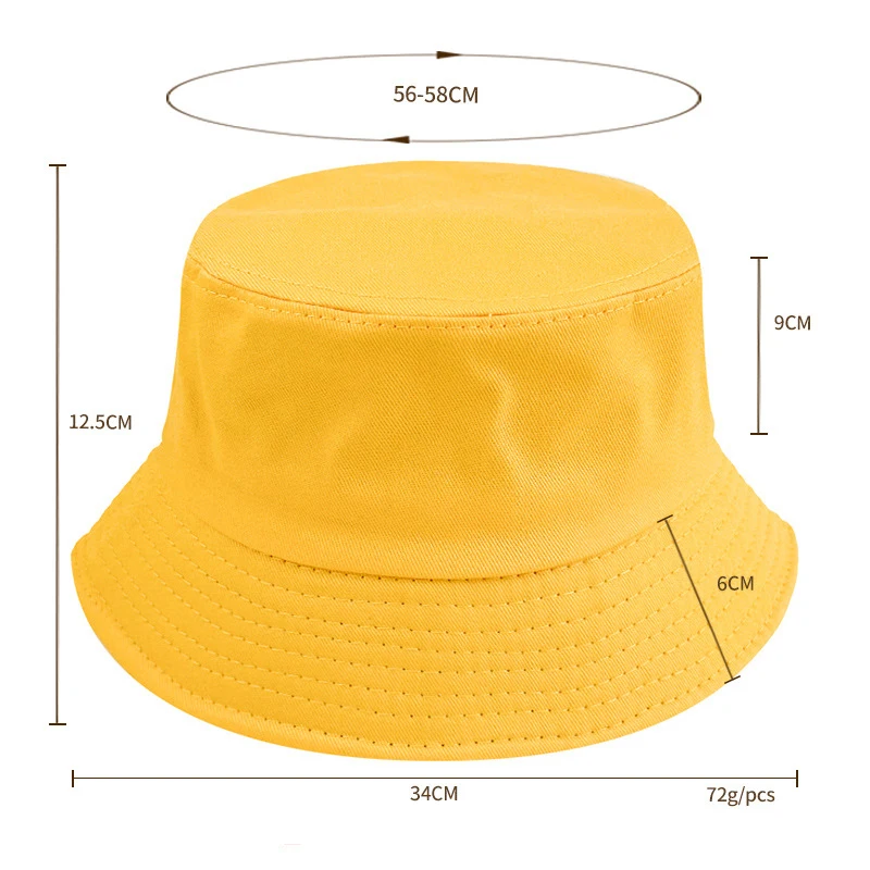 Custom LOGO Bucket Hat Women Men Hip Hop Beach Sun Hat Summer Sunshade Fishing Hats Casual Outdoor Fishermen Cap Panama