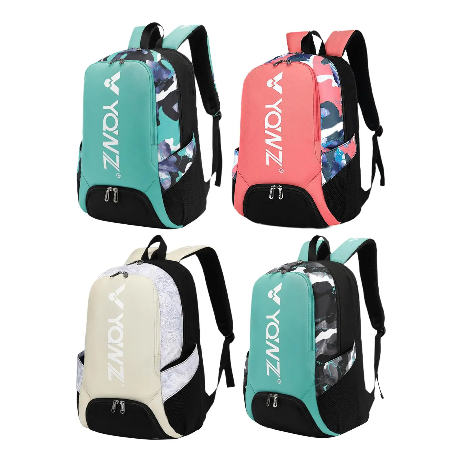 Mochila de bádminton con compartimento para zapatos, bolso de hombro, bolso de gimnasio, bolsa de tenis