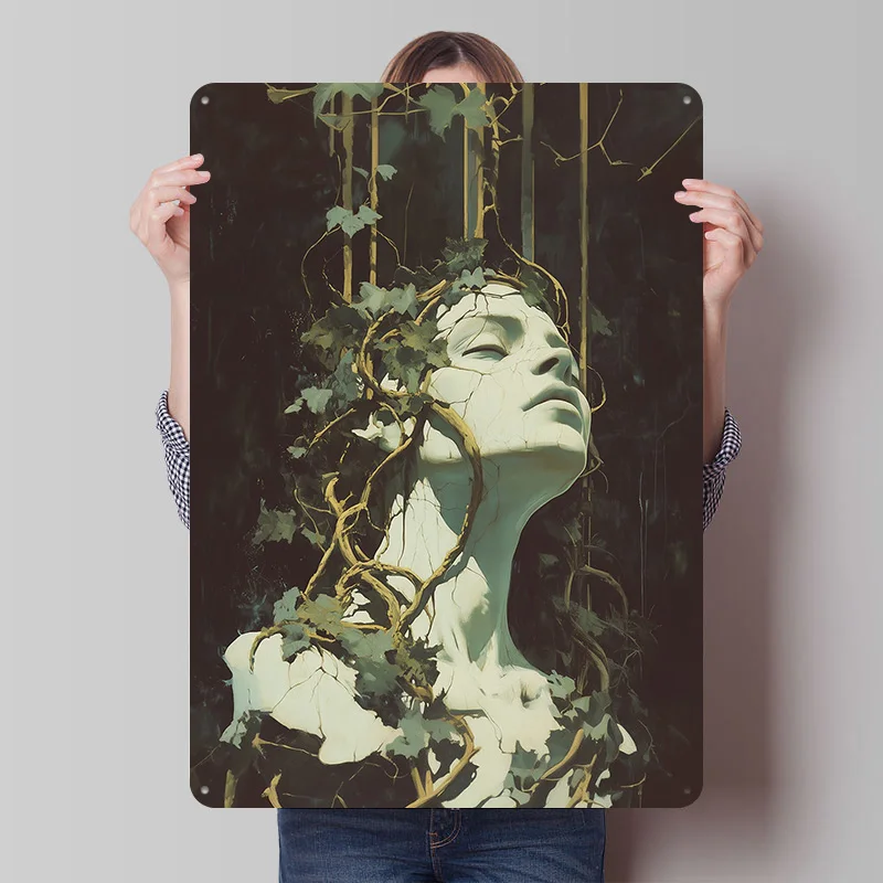 Bound By the Roots of Time Poster Customized Vintage Metal Signs Wall Art Retro Tin Plaque for Bar Accessories Wand Deko Room