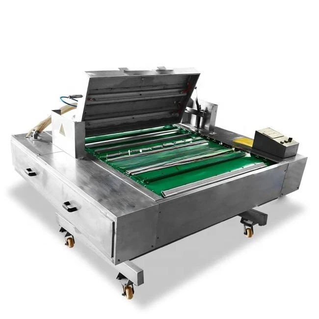 Machine d'emballage sous vide rotative automatique, Type ceinture continue, Machine de scellage sous vide continue, viande, poisson, poulet