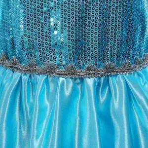 Disney Girls Elsa Princess Vestido para la manga larga Crosplay Cosplay Fancos 6 mejores ventas Aurora Disney - №3