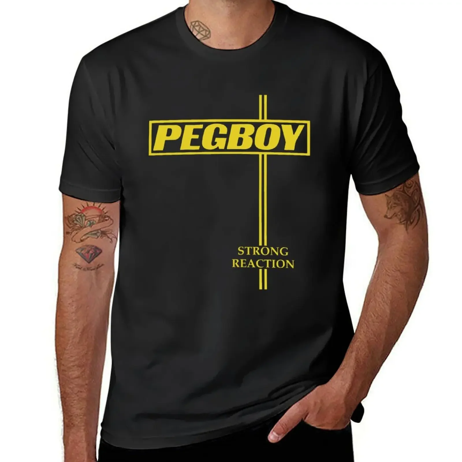 Reaction Pegboy T-Shirt blacks summer clothes man t shirt men t shirt