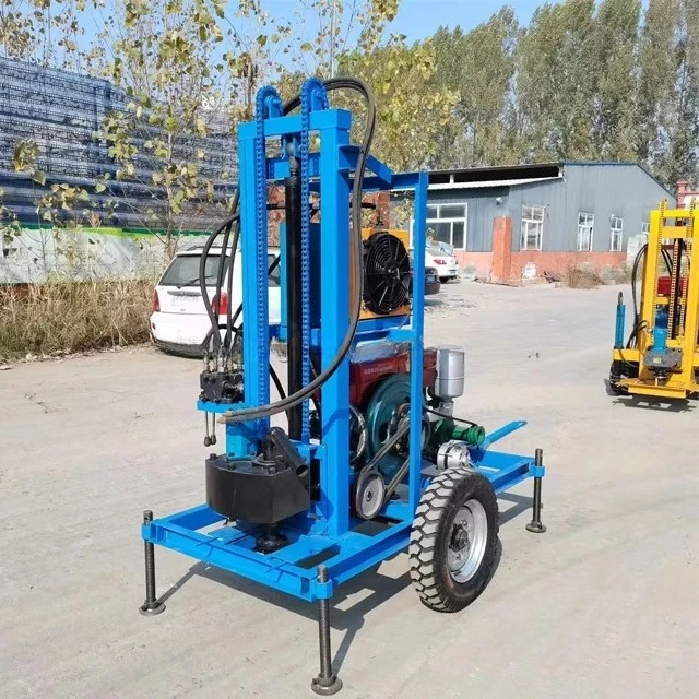 

2025Small Cheap Mini Drilling Rig Hydraulic Tractor Mounted Core Portable Well Rig Water Well Drilling Rig Machine