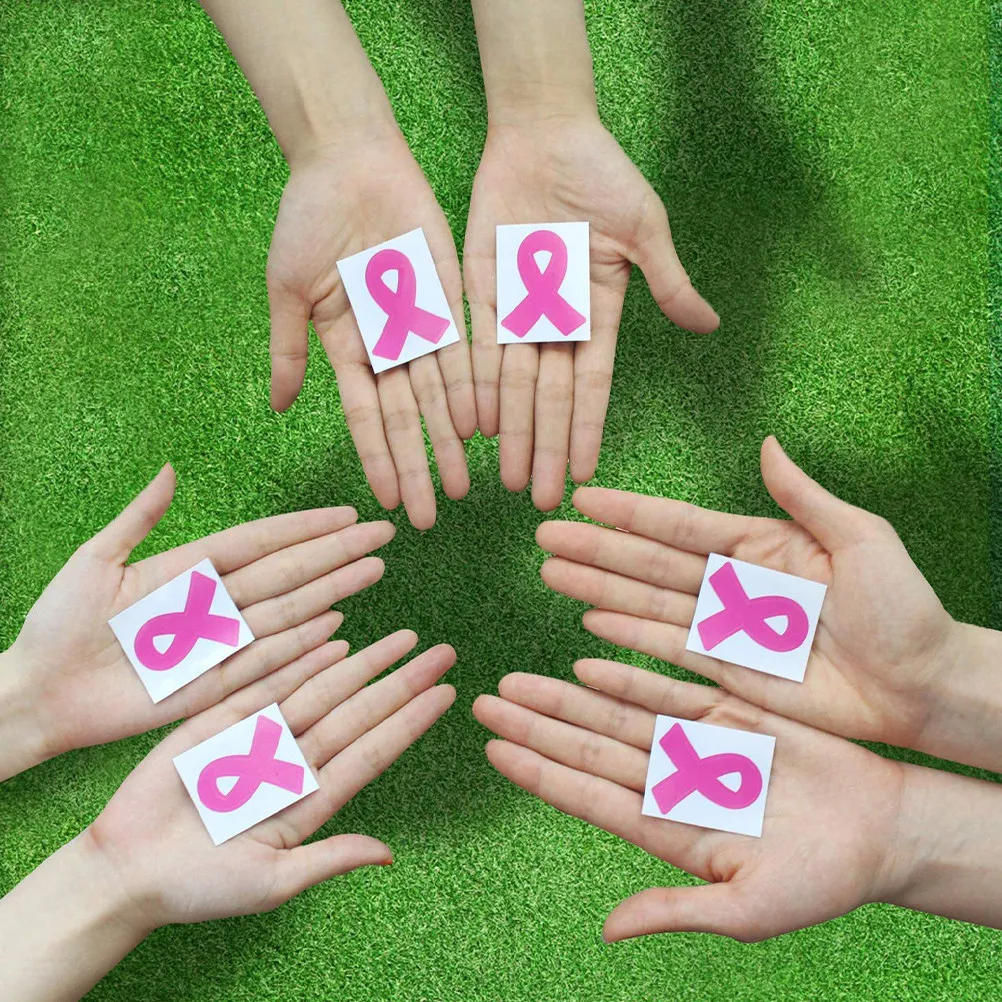 

320Pcs Pink Ribbon Breast Cancer Awareness Stickers Window Car Decals for Women Mom Cancer Ribbon Awareness