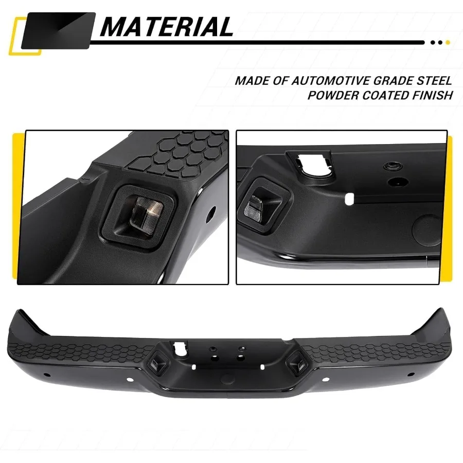 مجموعة المصد الخلفي متوافقة مع 20092018 دودج رام 1500 و20192024 رام 1500 كلاسيك و 20102012 رام 2500 3500 استبدال #4