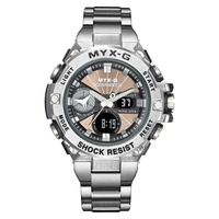 Solar Energy Watch For Men Endurance Light Kinetic Energy Timer Alarm Clock Rotating Windmill All Steel Men Watch Reloj Hombre
