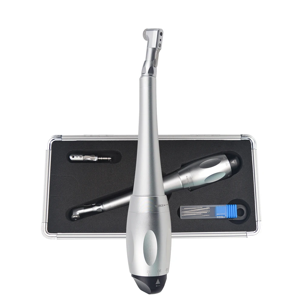 Dental Implant Wrench Handpiece Automatic Stop Torque Adjustable 5-35Ncm Latch Head with HP Burs Dental Prosthetic Restoration
