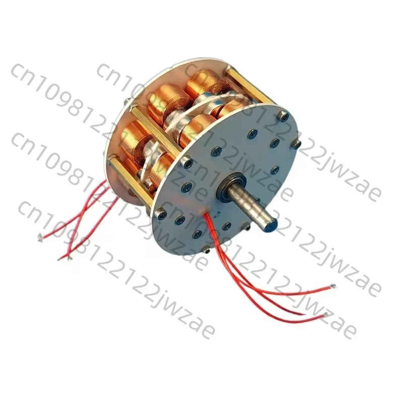 50 Мини-двухслойный дисковый генератор с железным сердечником, 60 Вт, многополюсный, 3-фазный переменный ток, бесщеточный PM, 100 650 об/мин