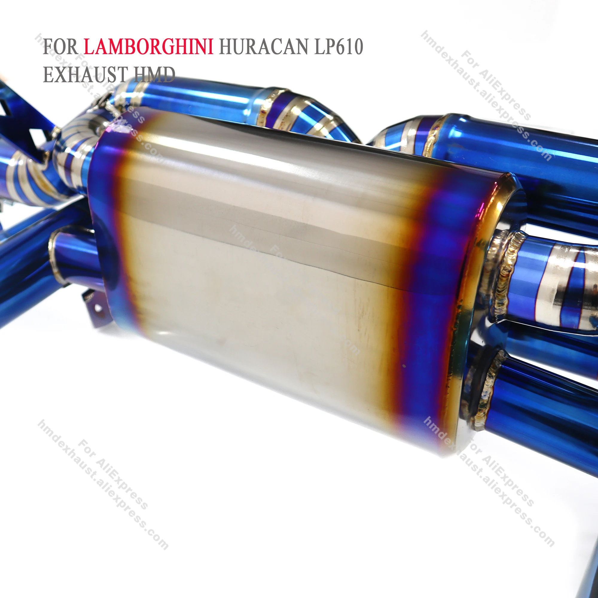 HMD Catabck Manifold for Lamborghini LP580-2 LP610-4 Coupe Vacuum valves Long service life Ti Exhaust system Muffler