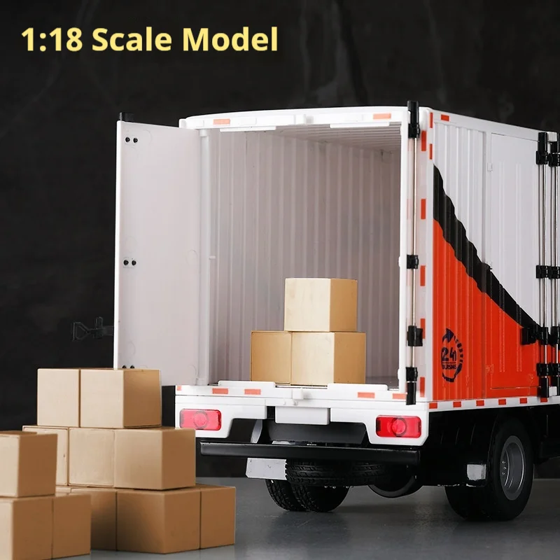 Huina 1:18 مقياس التحكم عن بعد Rc سيارة 12ch التوصيل السريع شاحنة بضائع صغيرة مع ميزة التحميل لعبة شاحنة عائمة للأطفال #2