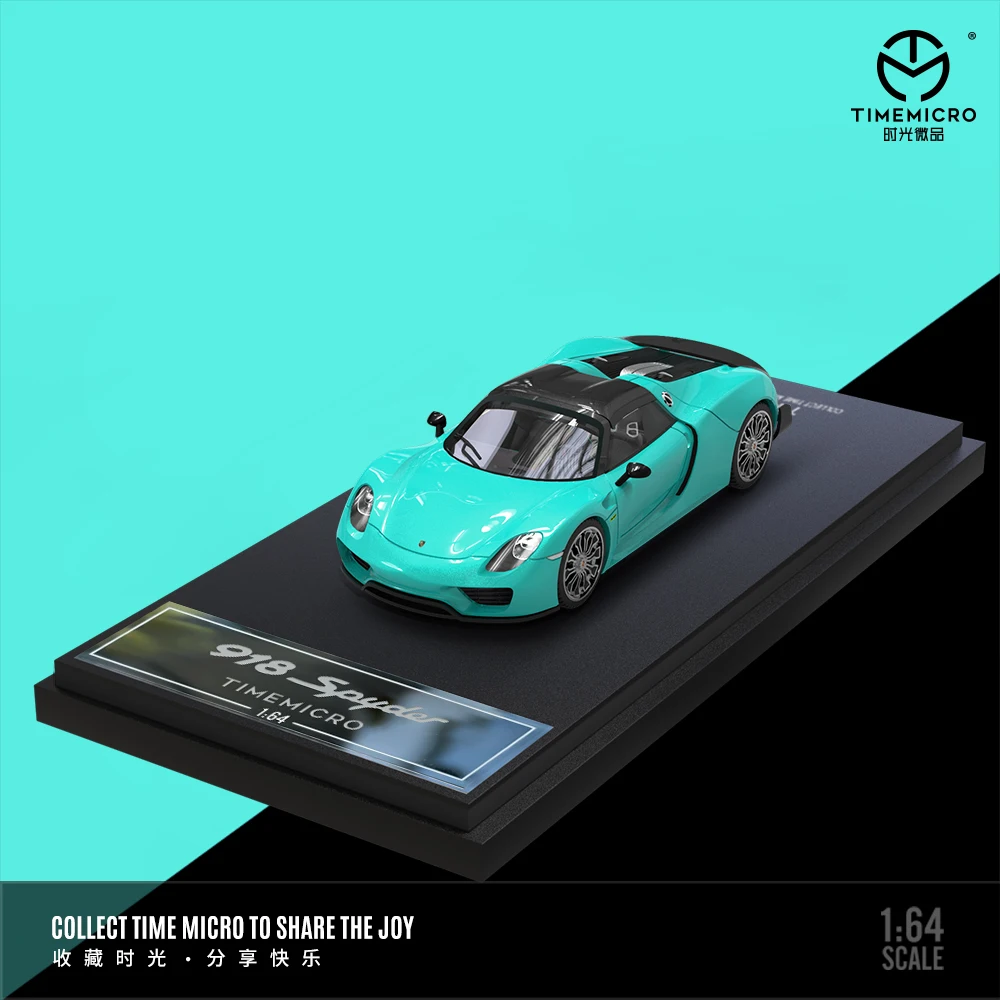 TimeMicro 1:64 918 Tiffany Blue Classic Coating Alloy Car Model Collection Version new in stock