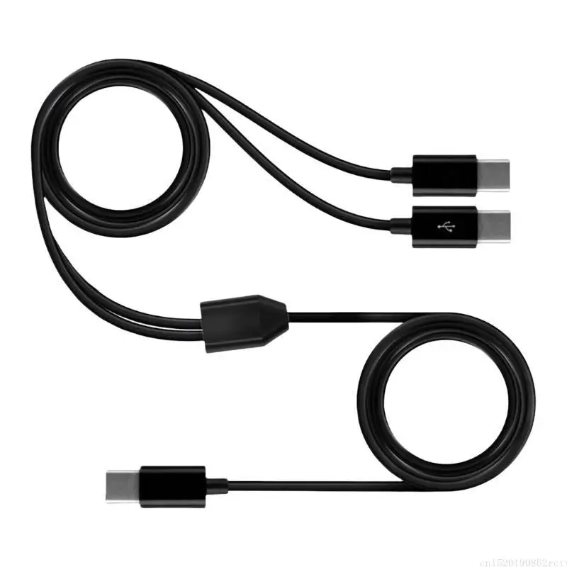 D5BB macho para macho adaptador fio USB tipo C divisor para vários dispositivos 1,5 m