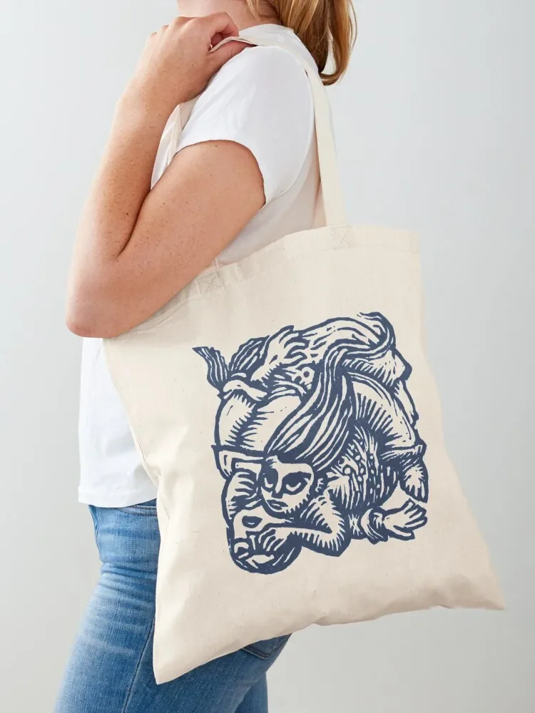 

Mermaid and sailor Tote Bag custom canvas bag Canvas bag cute pouch