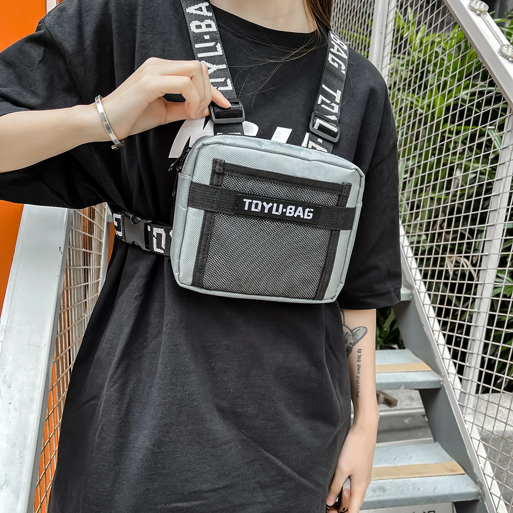 Chest Rig Bag Adjustable Women Men Outdoor Hip Hop Streetwear Travel Fanny Pack