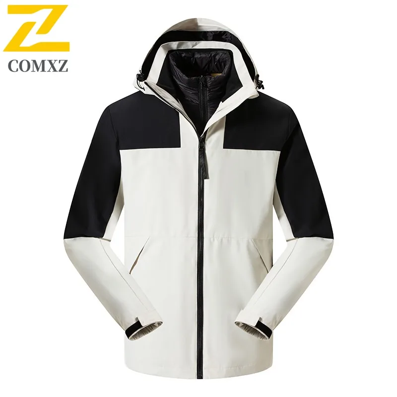 

COMXZ уличная удобная куртка для мужчин, альпинистская ветрозащитная теплая парка, городская уличная морозостойкая осенне-зимняя мужская одежда