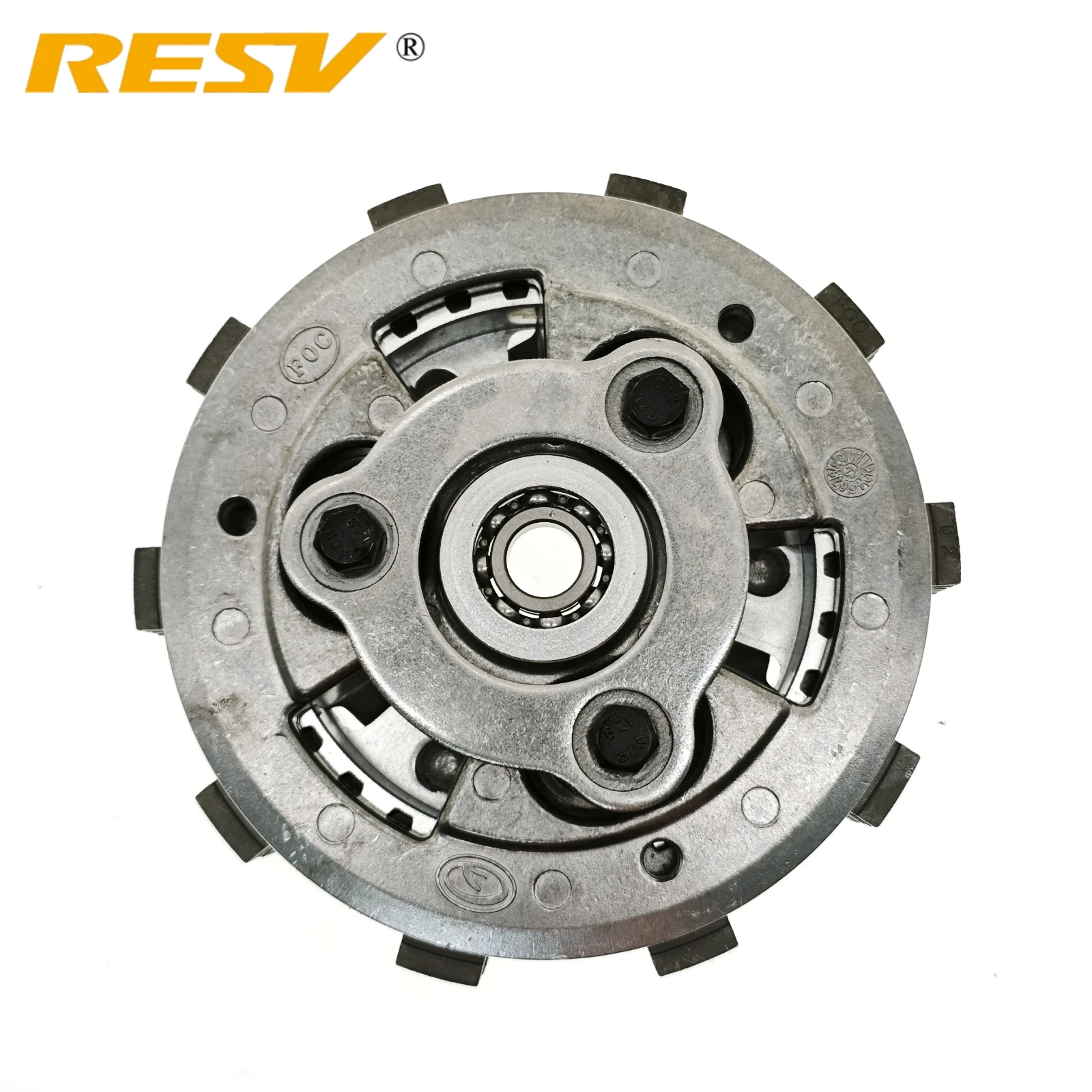 RESV for Kawasaki Ninja 400 Z400 400cc Enhanced Slide Clutch Assembly with 6 Pieces Friction Plates Disc Slipper Clutch Assy.